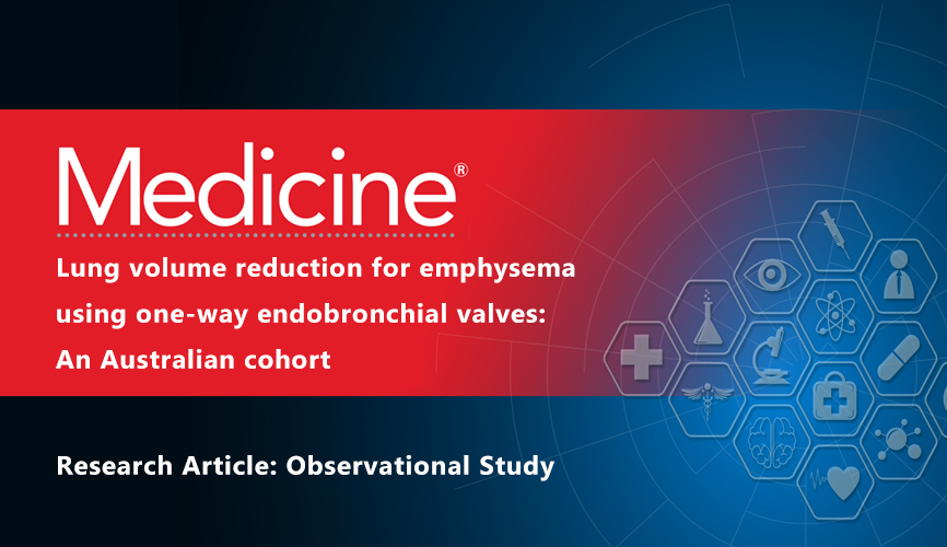 Lung volume reduction for emphysema using one-way endobronchial valves: An Australian cohort